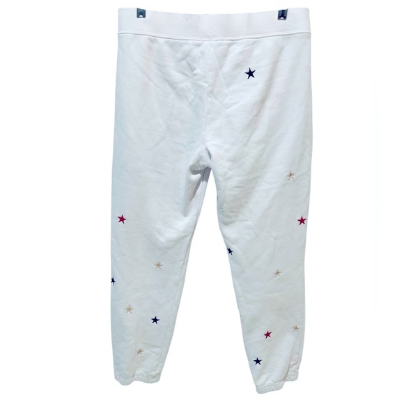 Pam & Gela Basic Sweatpants STARS Joggers WHITE Small Revolve SOLD OUT - Picture 4 of 8